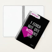 Selbsterkenntnis von Rynski - Liebe pink Notizblock (Innen)