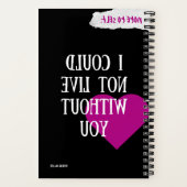 Selbsterkenntnis von Rynski - Liebe pink Notizblock (Rückseite)