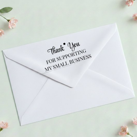 Selbstfärbender Danke-Stempel für Kleinunternehmen Permastempel