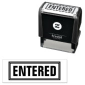 SELBSTFÄRBENDER STEMPEL MIT TEXT 'EINGEGANGEN' (Beispiel)