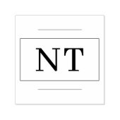 Selbstfärbender Stempel mit zwei Anfangsbuchstaben (Design)