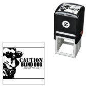 Selbstfärbestempel Blind Dog Gummistempel Permastempel (Beispiel)