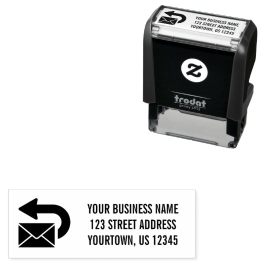 Selbstfarbige Briefmarke der benutzerdefinierten R Permastempel (Beispiel)