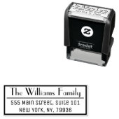 Selbstfarbige Briefmarke der beruflichen Rücksende Permastempel (Beispiel)