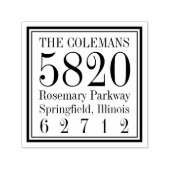 Selbstfarbige Briefmarke der coolen Square-Rücksen Permastempel (Design)