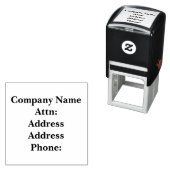 Selbstfarbige Briefmarke der Geschäftsadresse Permastempel (Beispiel)