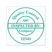 Selbstfarbige Briefmarke der Kontrolle in personal Permastempel (Design)