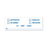 Selbstfarbige Briefmarke des Multifunktionsbüros m Permastempel (Design)