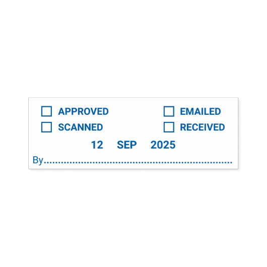 Selbstfarbige Briefmarke des Multifunktionsbüros m Permastempel (Design)