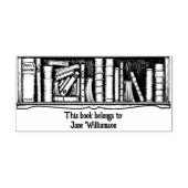 Selbstfarbige Briefmarke des virtuellen Buchzeiche Permastempel (Design)