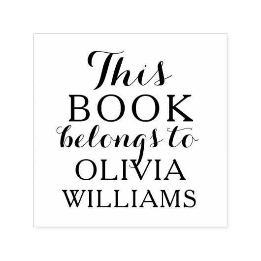 Selbstfarbige Briefmarke dieses Buches Permastempel (Design)