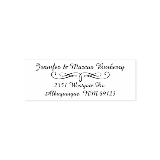 Selbstfarbige Briefmarke für extravagante SkriptRü Permastempel (Design)