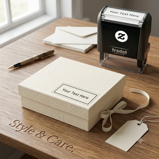 Selbstfarbige Briefmarke mit benutzerdefiniertem T Permastempel