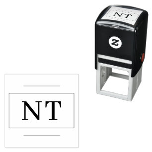 Selbstfarbige Briefmarke mit zwei Monogramm-Grenz Permastempel