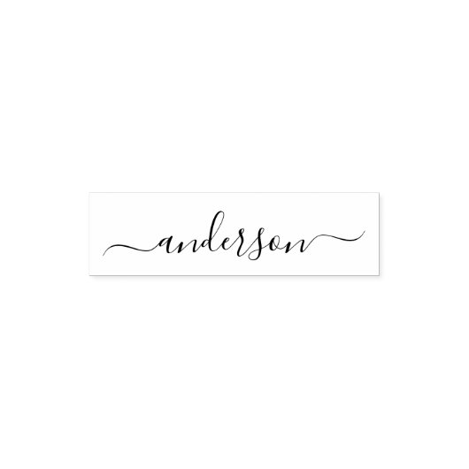 Selbstfarbige Briefmarke personalisierter Name Permastempel (Design)
