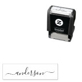 Selbstfarbige Briefmarke personalisierter Name Permastempel (Beispiel)