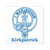 Selbstfarbige Clan Kirkpatrick Wappen Rubber Brief Permastempel (Design)