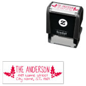 Selbstfarbige Rücksendeadresse Briefmarke für Weih Permastempel (Beispiel)