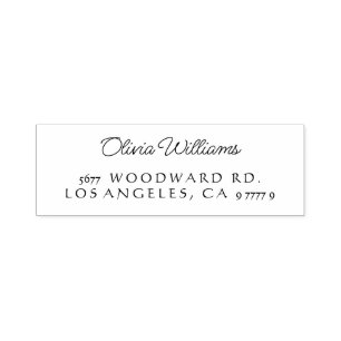 Selbstfarbige Rücksendeadresse Briefmarke "klassis Permastempel