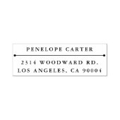 Selbstfarbige Rücksendeadresse Briefmarke "klassis Permastempel (Design)