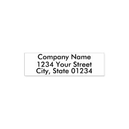 Selbstfarbige Rücksendeadresse Briefmarke Permastempel