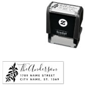 Selbstfarbige Rücksendeadresse Briefmarke Permastempel (Beispiel)