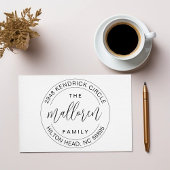 Selbstfarbige Rücksendeadresse Gummistempel