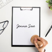 Selbstfarbige Unterschrift für die Briefmarke pers Permastempel