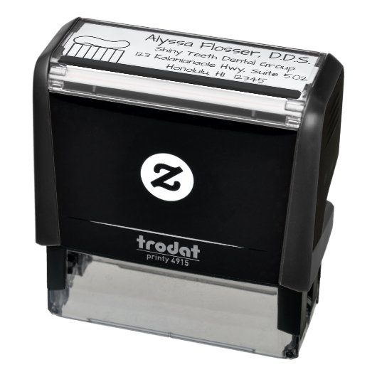 Selbstfarbige Zahnkautschuk-Briefmarke Zahnbürsten Permastempel (Produkt)