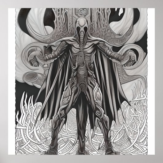 Selbstfarbiger Drachengott Poster (Vorne)