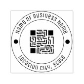 Selbstfarbiger Gummi-Schriftart für Ihren QR-Code Permastempel (Design)