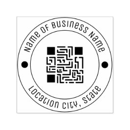 Selbstfarbiger Gummi-Schriftart für Ihren QR-Code Permastempel