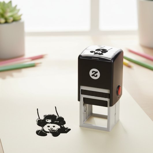 Selbstfärbstempel Bär Permastempel