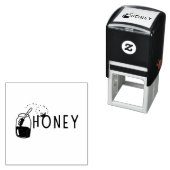 Selbstfärbstempel Honig Permastempel (Beispiel)