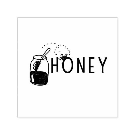 Selbstfärbstempel Honig Permastempel (Design)