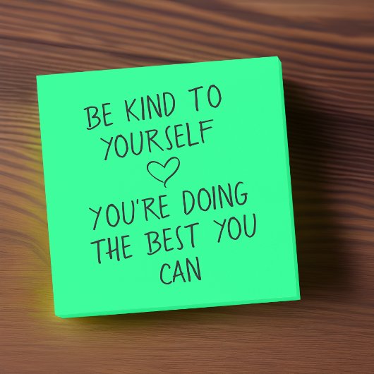 Selbstfreundliche Positive Post-It-Notizen Post-it Klebezettel