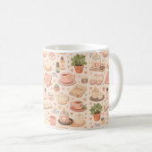 Selbstfürsorge-Ästhetik-Muster Kaffeetasse (VorderseiteRechts)