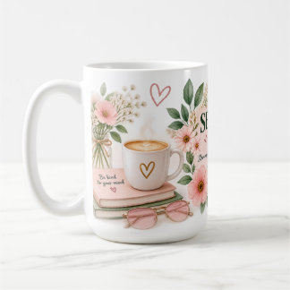 Selbstfürsorge-Club-Blumen-Wellness-Tasse Kaffeetasse