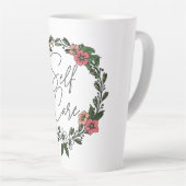 Selbstfürsorge Floral Milchtasse (Rechte Ecke)