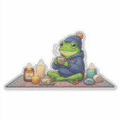 Selbstfürsorge-Frosch-Aufkleber Aufkleber (Vorderseite)