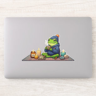 Selbstfürsorge-Frosch-Aufkleber Aufkleber