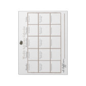 Selbstfürsorge-Kalender Notizblock (Rotiert)