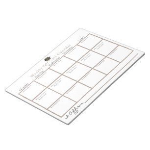 Selbstfürsorge-Kalender Notizblock