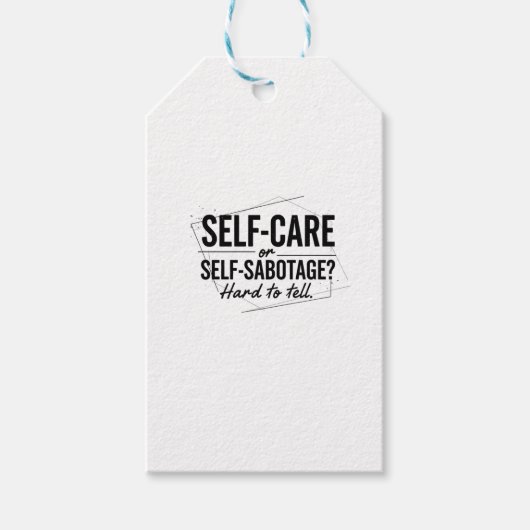 Selbstfürsorge oder Selbstsabotage? Das moderne Di Geschenkanhänger (Vorderseite)