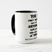 Selbstfürsorge Tasse (Vorderseite Links)