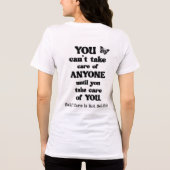 Selbstfürsorge Tri-Blend Shirt (Rückseite)