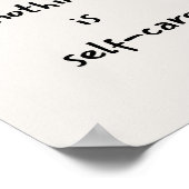 Selbstfürsorge-Zitat Poster (Ecke)