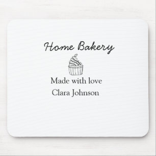 Selbstgebackene Bäckerei fügen Sie Ihren Text Name Mousepad