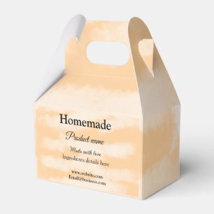 Selbstgebackene Bäckerei mit Liebe hergestellt Tex Geschenkschachtel