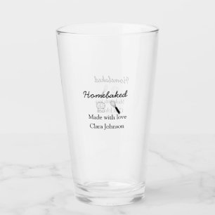 Selbstgebackene Bäckerei mit Liebe name details Glas